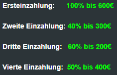Weltbet bonus auf erste vier einzahlungen